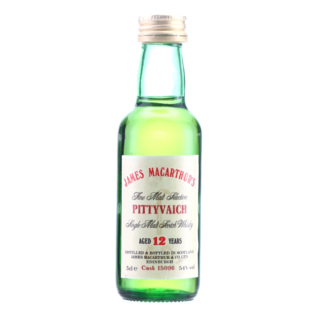 Pittyvaich 12 Year Old James MacArthur Miniature