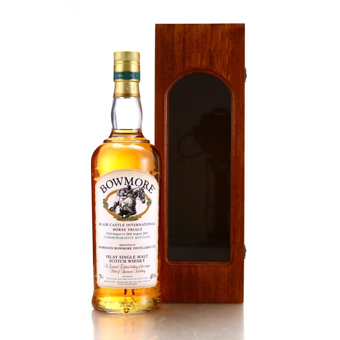 Bowmore Blair Castle International Horse Trials 2001, 40% whisky bottle