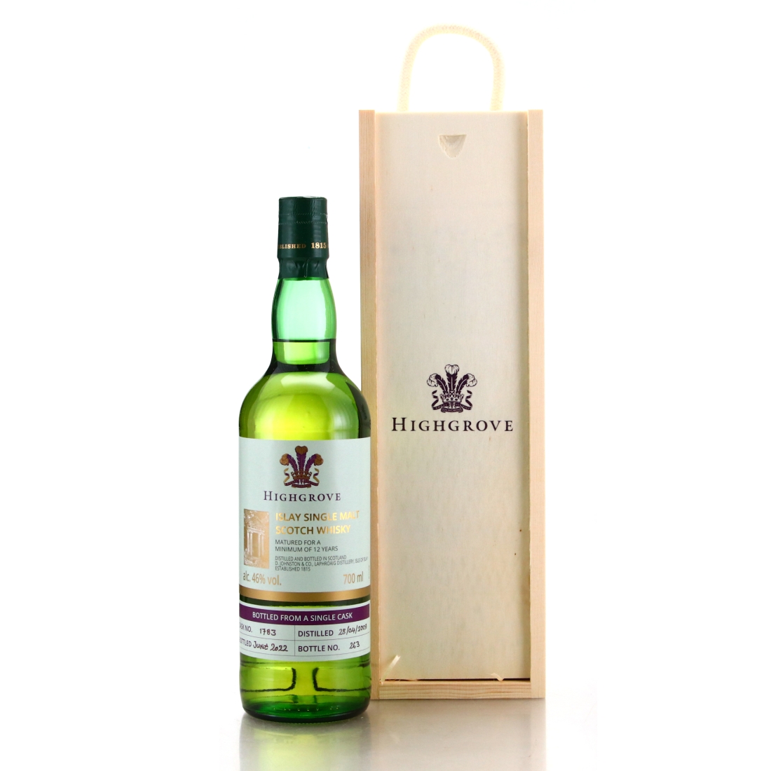 Laphroaig 2009 Highgrove 12 Year Old Single Cask #1783