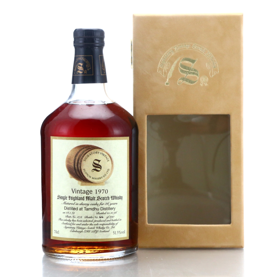 Tamdhu 1970 Signatory Vintage 26 Year Old