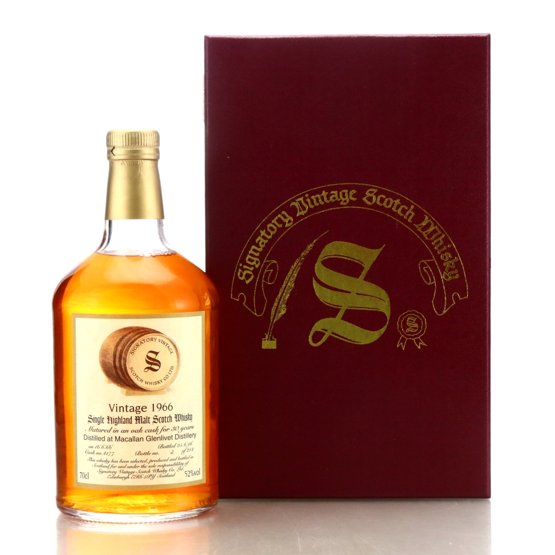 Macallan 1966 Signatory Vintage 30 Year Old / Bottle No.2
