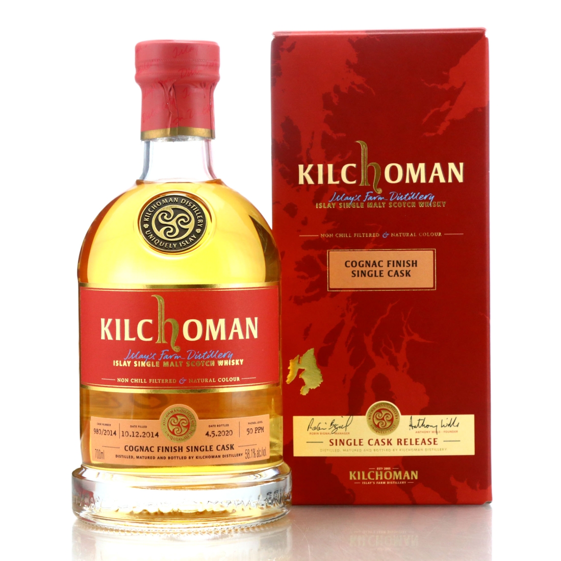 Kilchoman 2014 Single Cognac Cask Finish #980