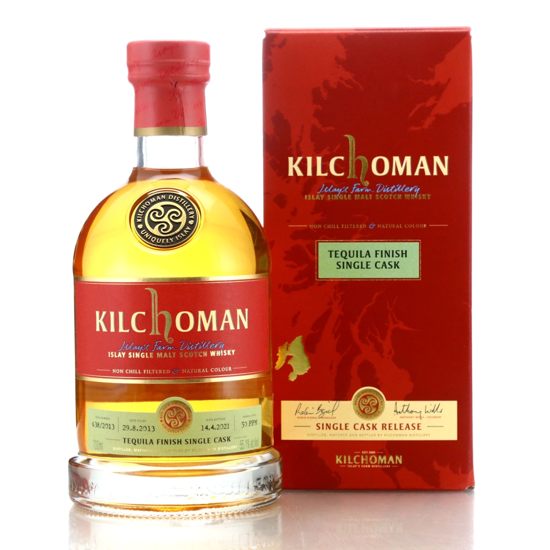 Kilchoman 2013 Single Tequila Cask Finish #638