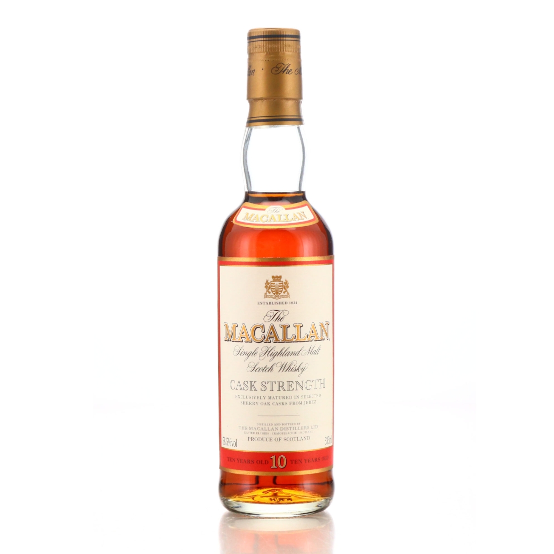 Macallan Cask Strength 10 Year Old 33.3cl 58.5%​​​​​​​