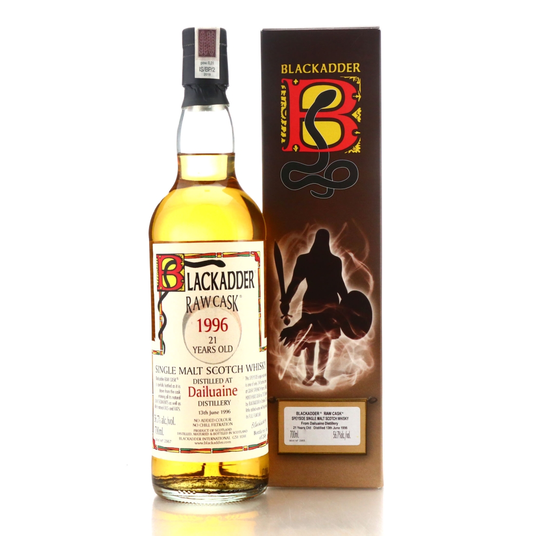 Dailuaine 1996 Blackadder 21 Year Old Raw Cask