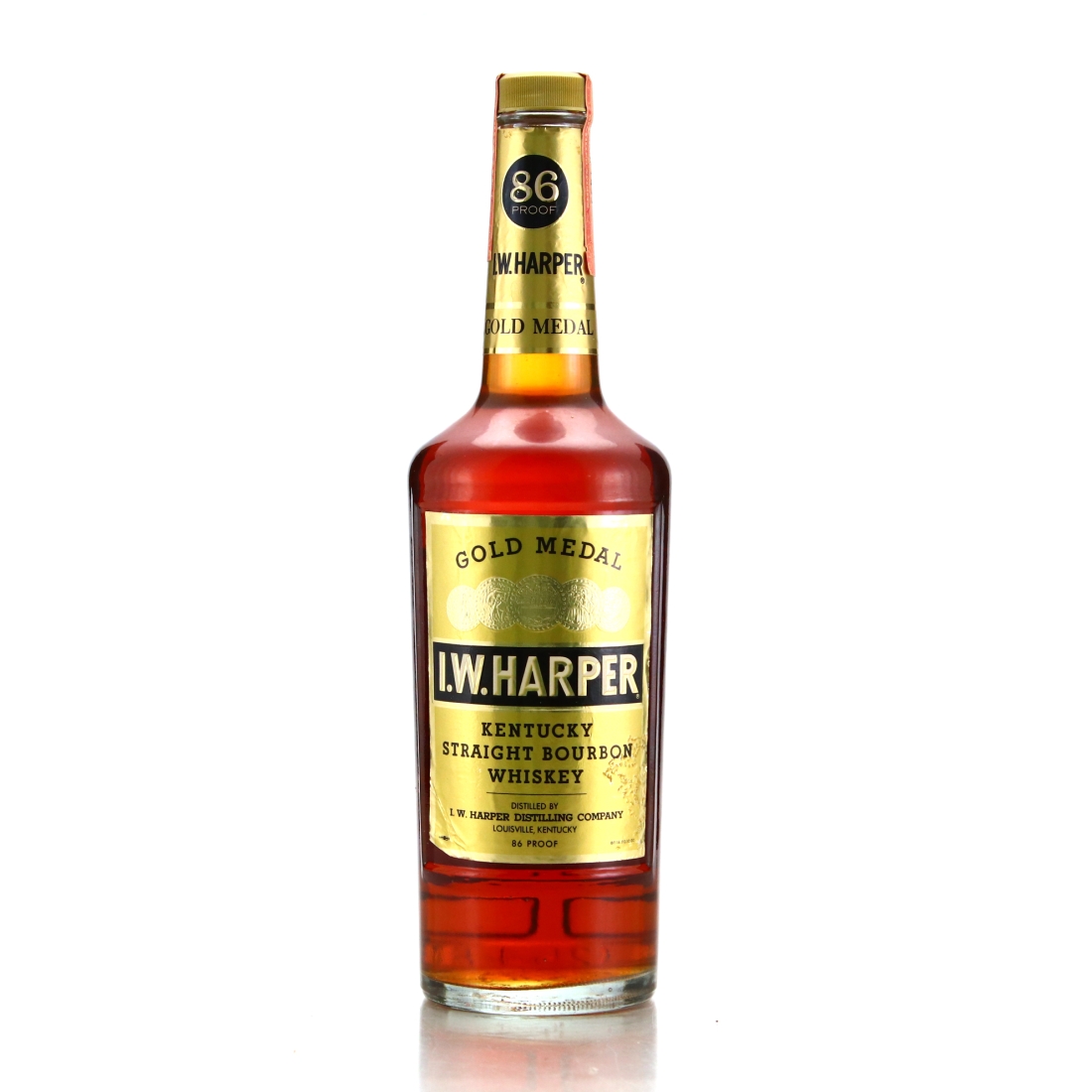 I.W. Harper Gold Medal 4 Year Old Kentucky Straight Bourbon 1980s