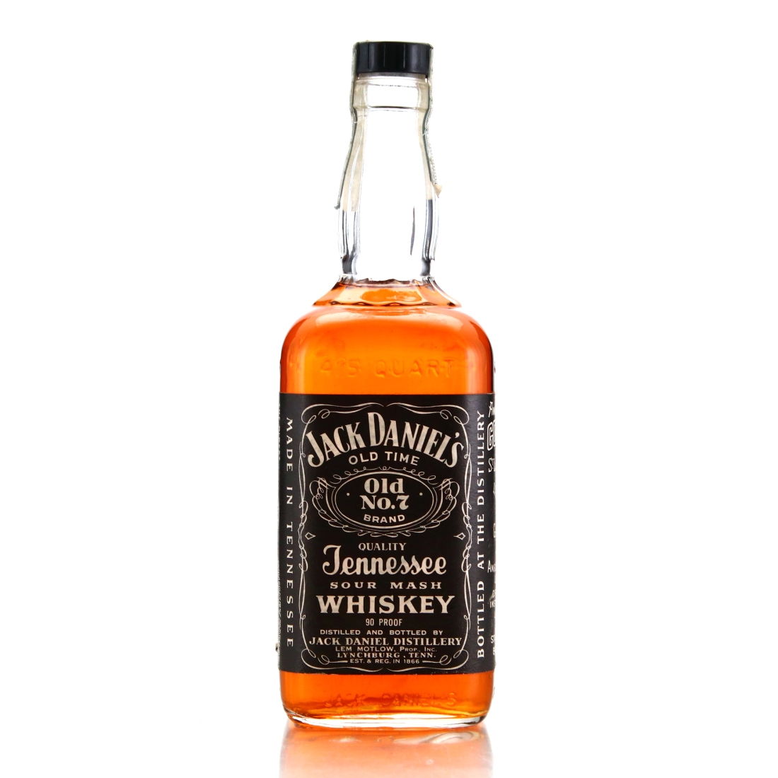 Jack Daniel's Old No.7 Brand 90 Proof 3/4 Quart 1973