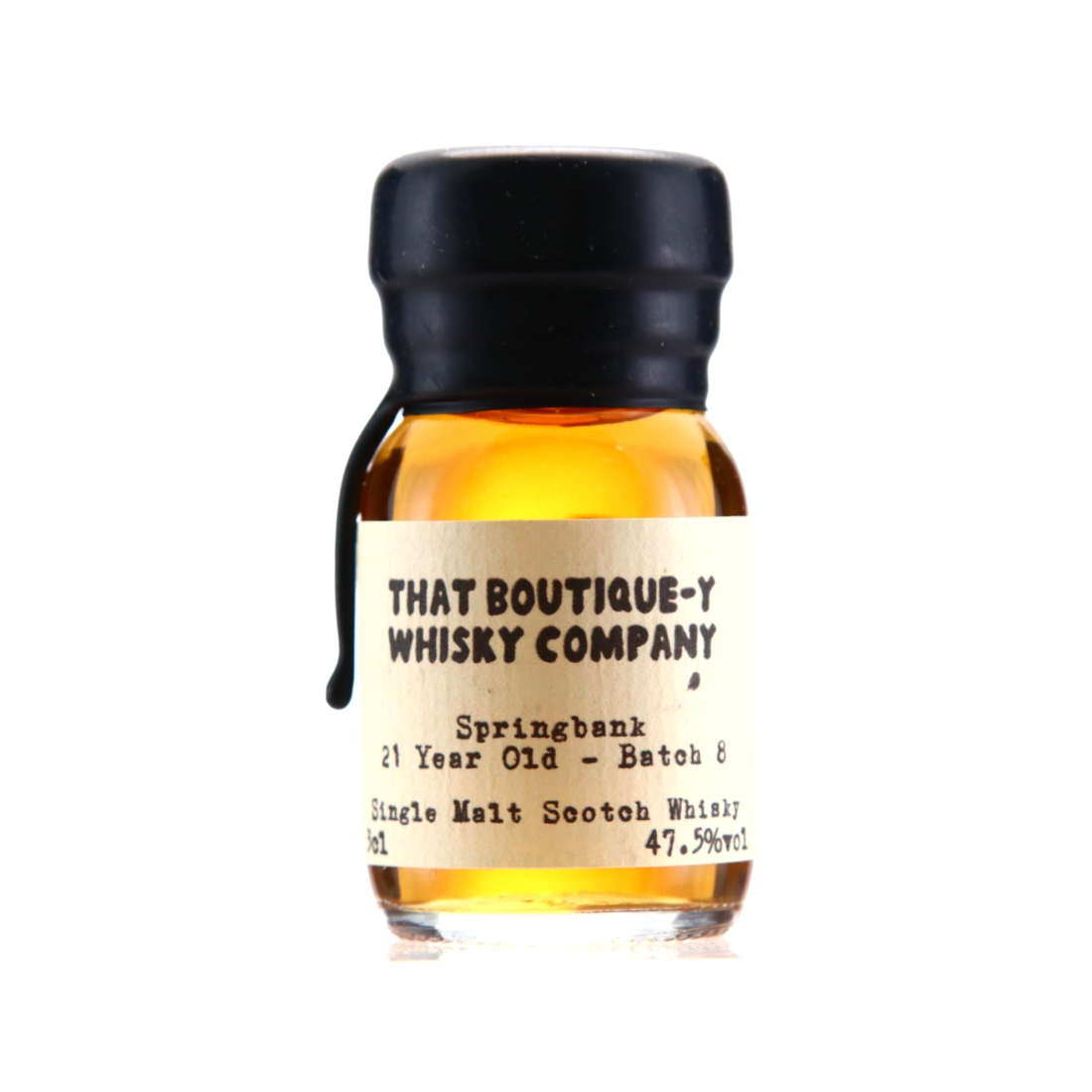 Springbank 21 Year Old That Boutique-y Whisky Company Batch #8 Sample