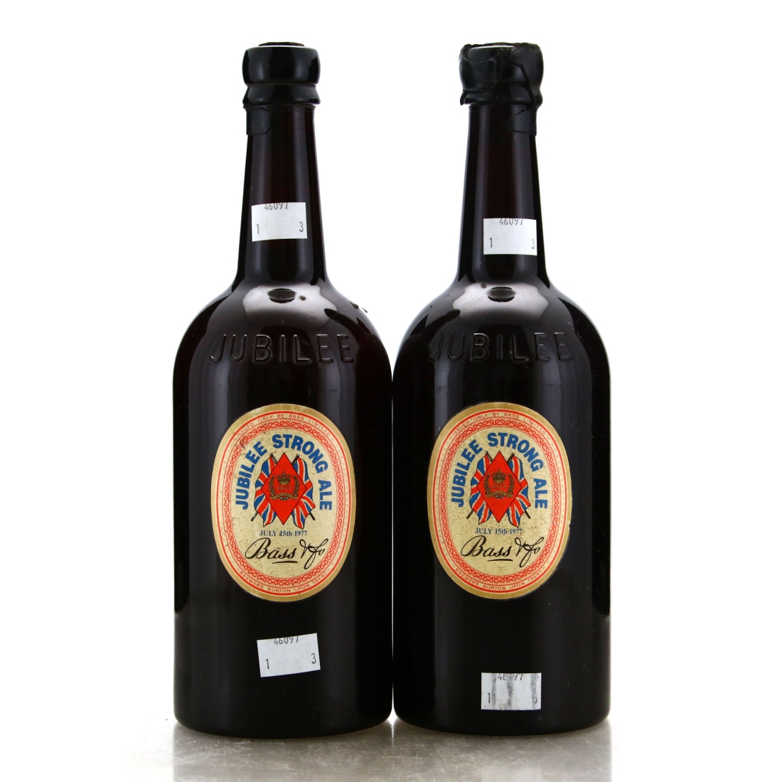 Bass Jubilee Strong Ale 1977 Collectable Bottle x 2