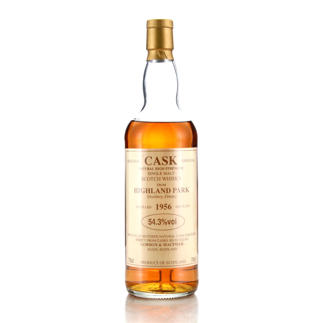 Highland Park 1956 Gordon and MacPhail Original 'Cask'