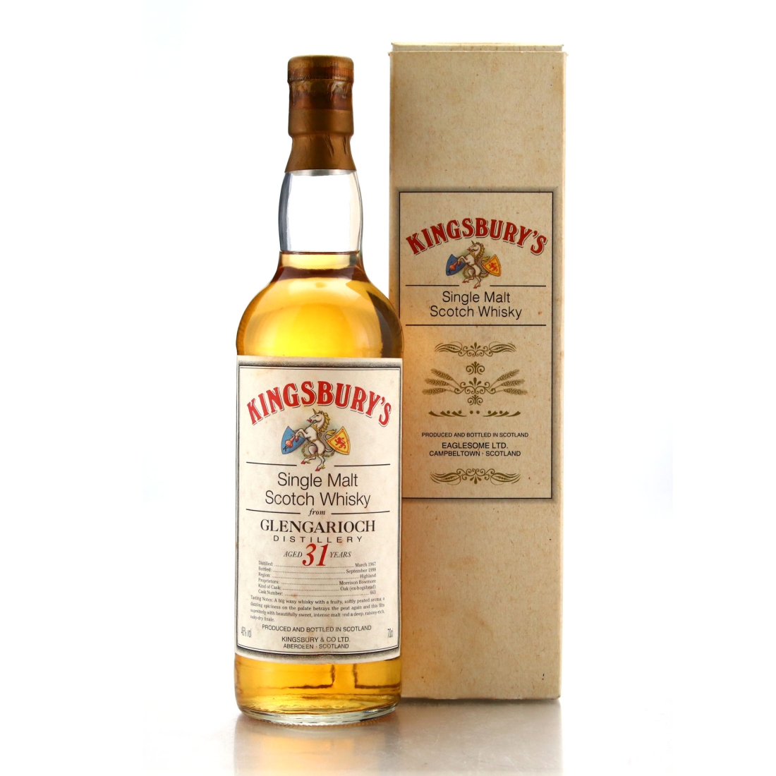 Glen Garioch 1967 Kingsbury 31 Year Old