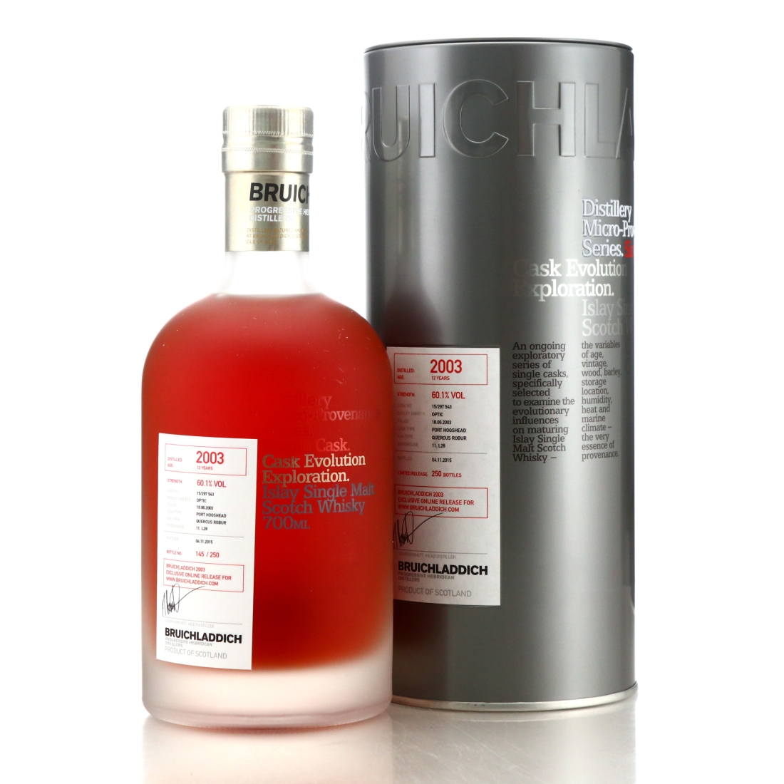 Bruichladdich 2003 Micro Provenance Single Port Cask 12 Year Old