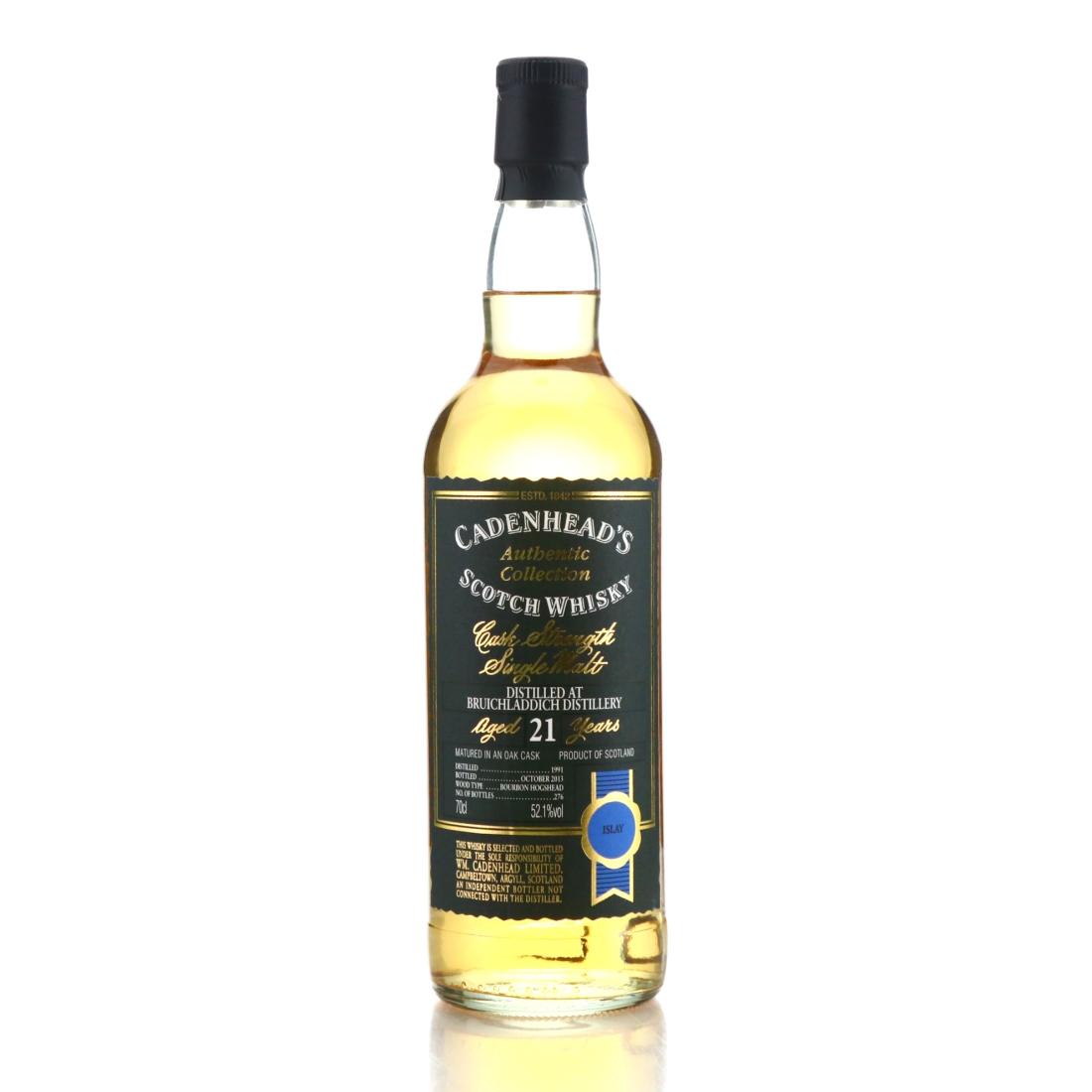 Bruichladdich 1991 Cadenhead's 21 Year Old