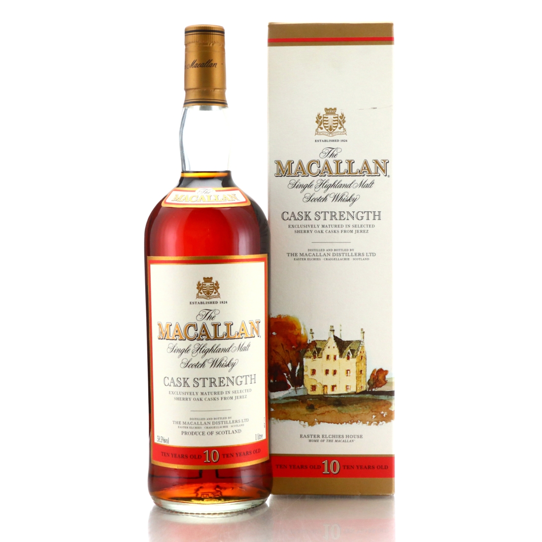 Macallan 10 Year Old Cask Strength 1 Litre early 2000s / 58.5%