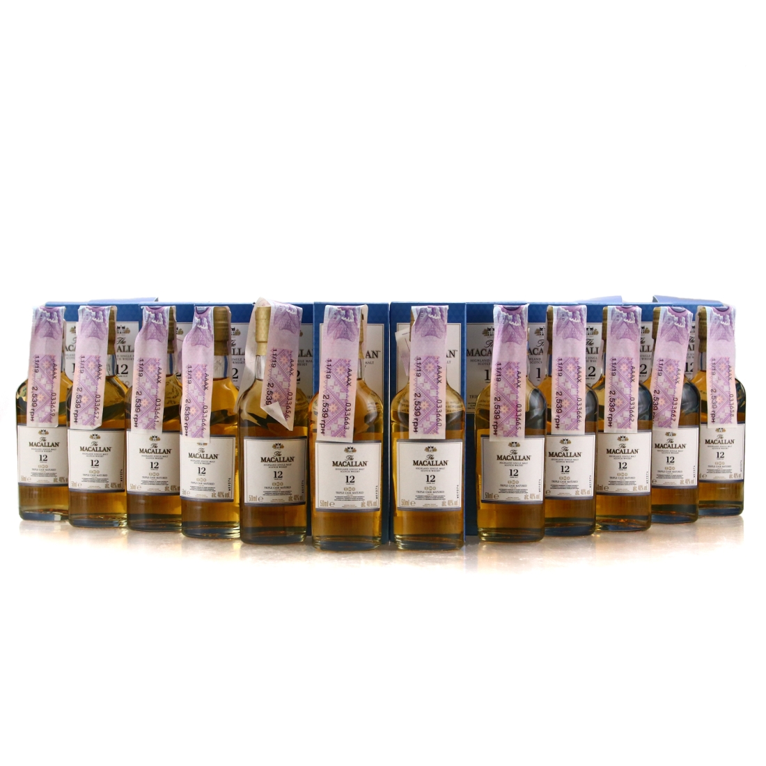 Macallan 12 Year Old Triple Cask Miniature x 12 / Case