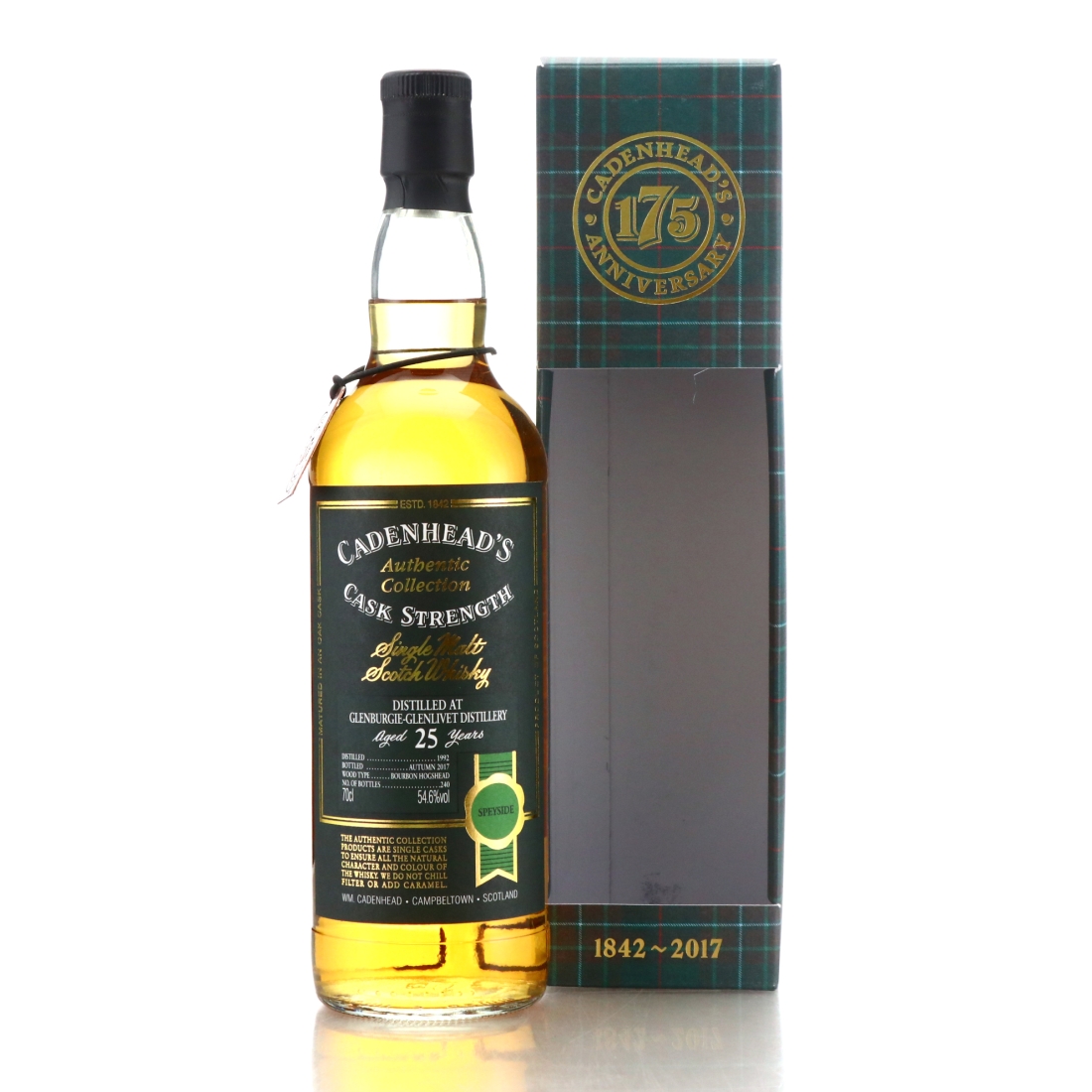Glenburgie 1992 Cadenhead's 25 Year Old / 175th Anniversary