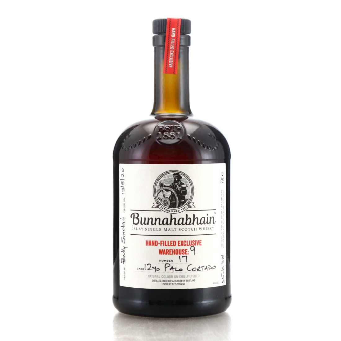 Bunnahabhain 12 Year Old Hand Filled 2020 / Palo Cortado