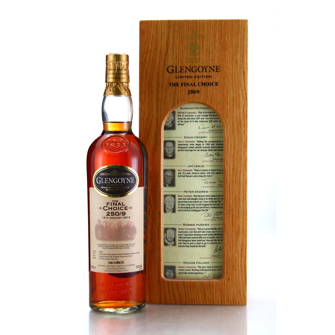 Glengoyne 250/9 'The Final Choice' / Bottle No.6