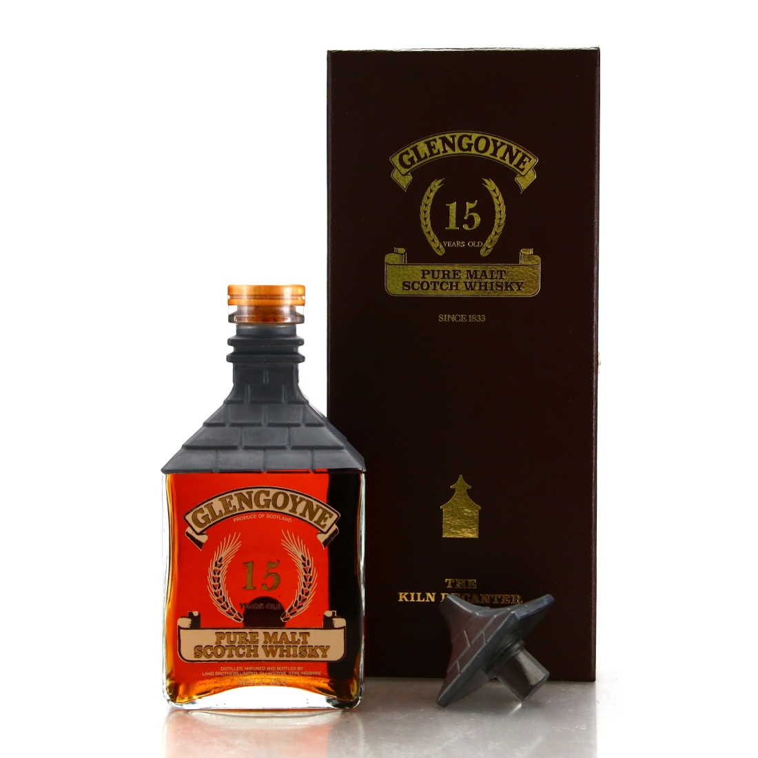 Glengoyne 15 Year Old The Kiln Decanter 1 Litre 1980s