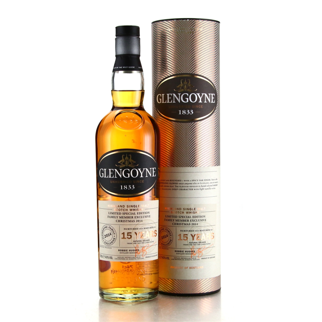 Glengoyne 15 Year Old / Family Member Christmas 2014 Exclusive 