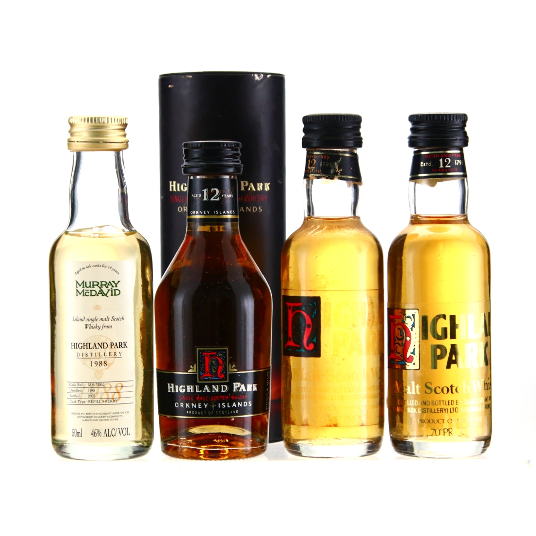 Highland Park Miniature x 4