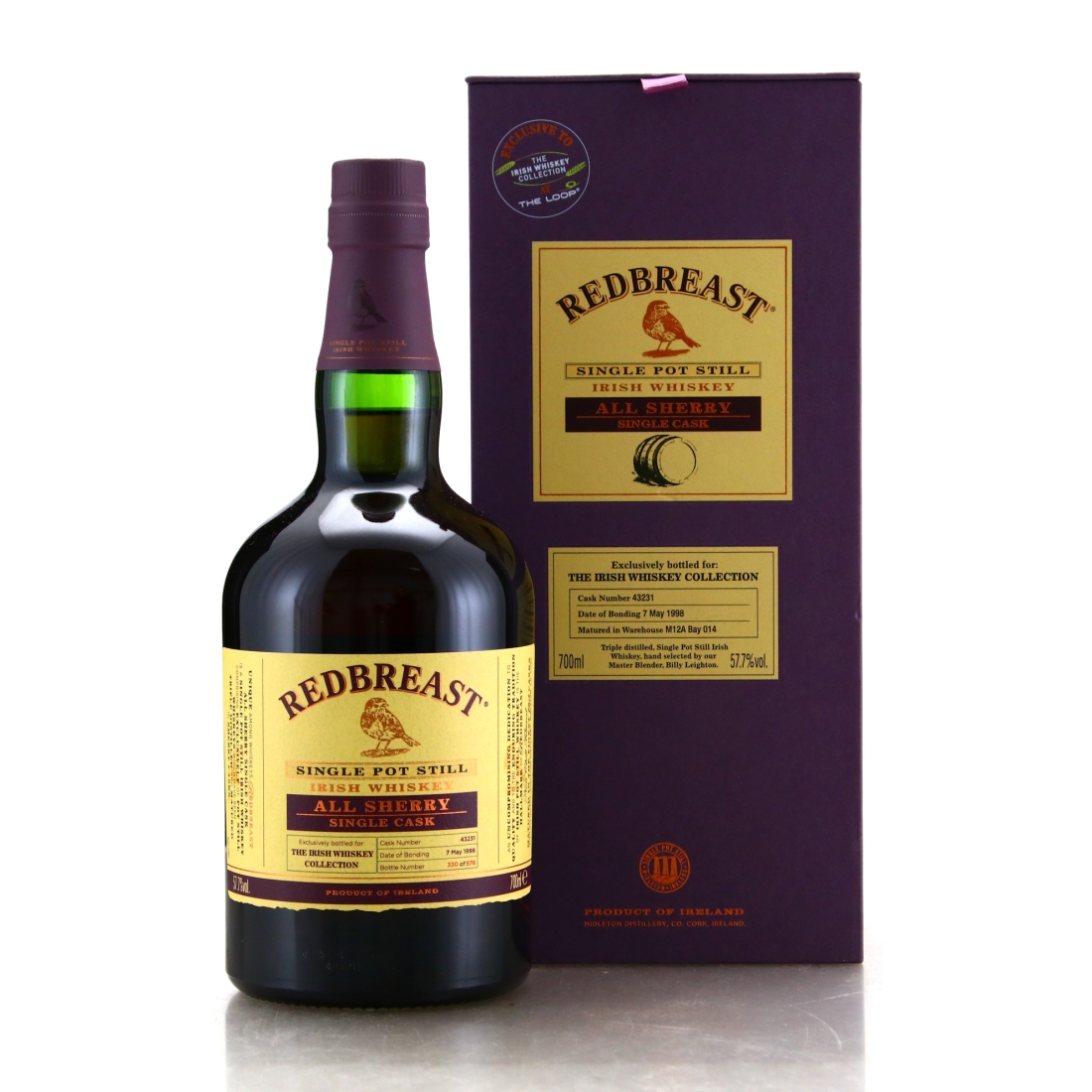 Redbreast 1998 All Sherry Single Cask #43231 / Irish Whiskey Collection