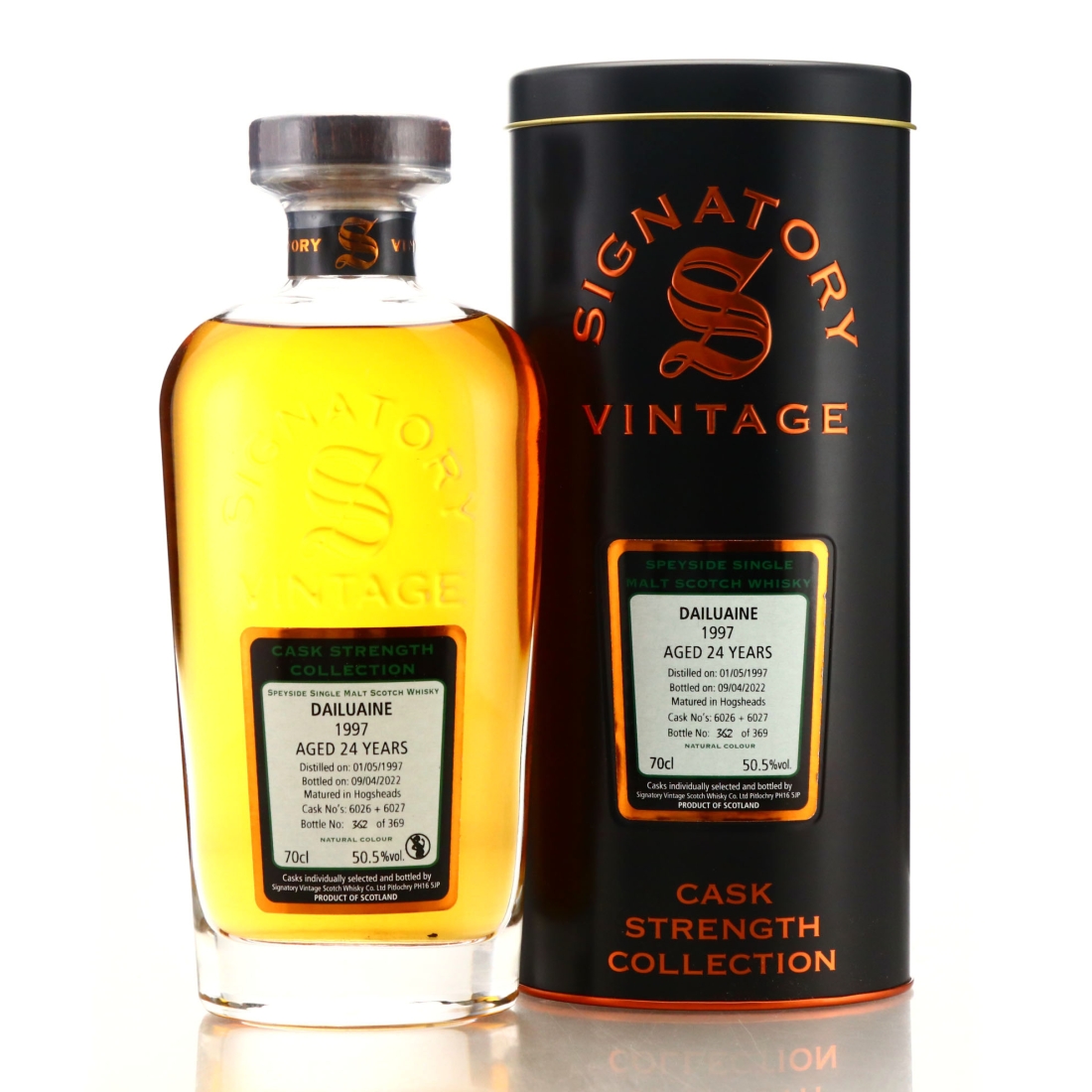 Dailuaine 1997 Signatory Vintage 24 Year Old Cask Strength