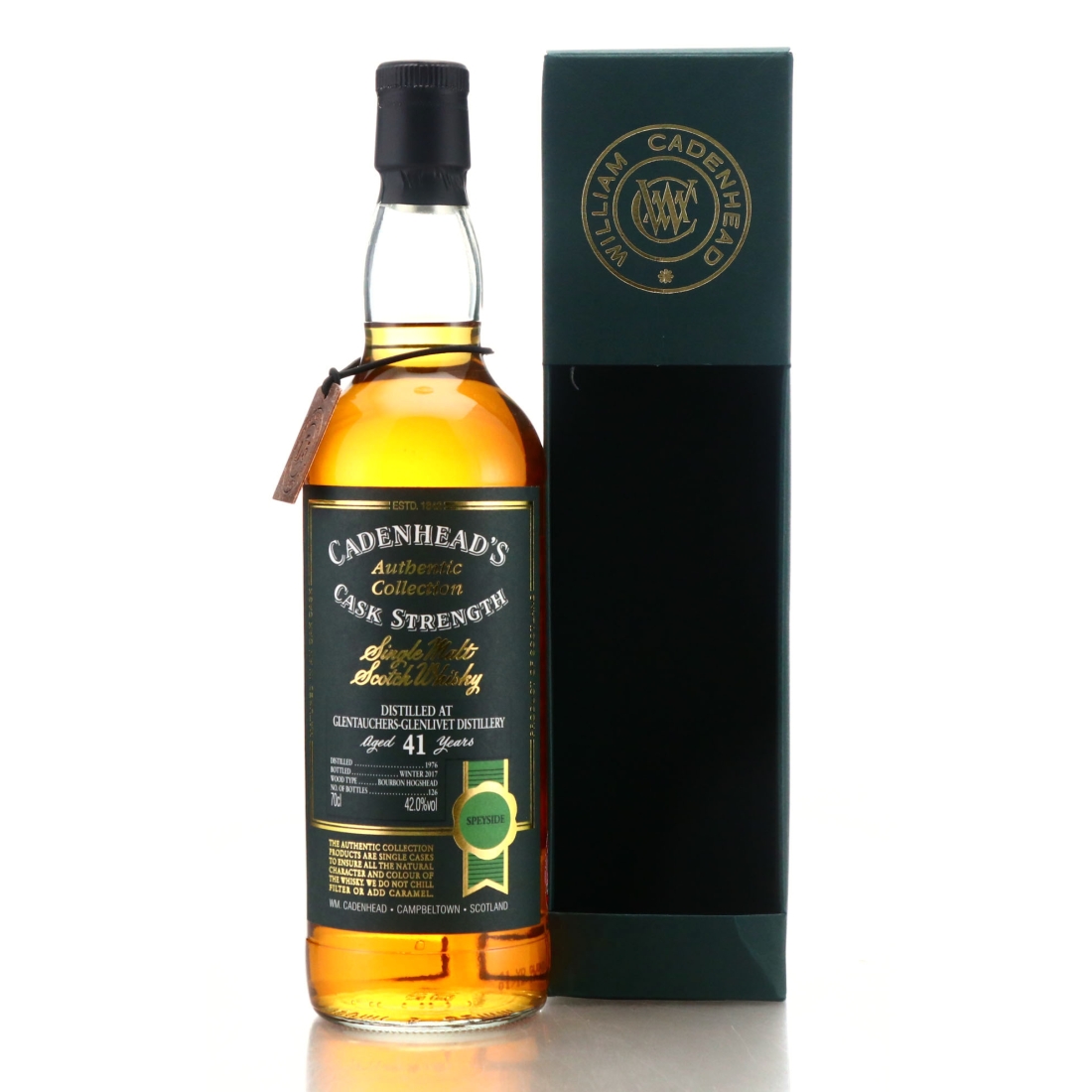 Glentauchers 1976 Cadenhead's 41 Year Old / 175th Anniversary