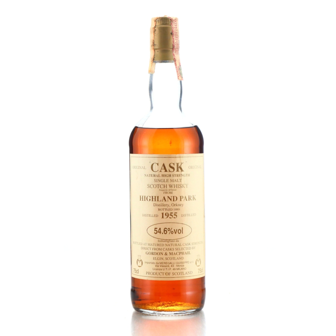 Highland Park 1955 Gordon and MacPhail Original 'Cask' / Meregalli Import