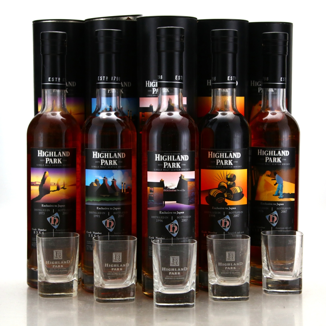 Highland Park Single Cask Collection 5 x 35cl / Japan Exclusive