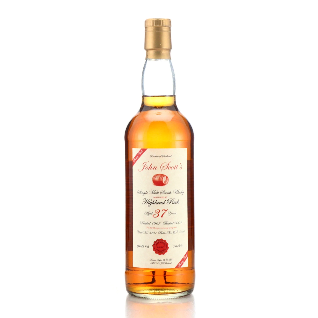 Highland Park 1967 John Scott's 37 Year Old