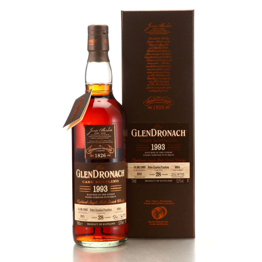 Glendronach 1993 Single PX Cask 27 Year Old #6865 / Batch 19