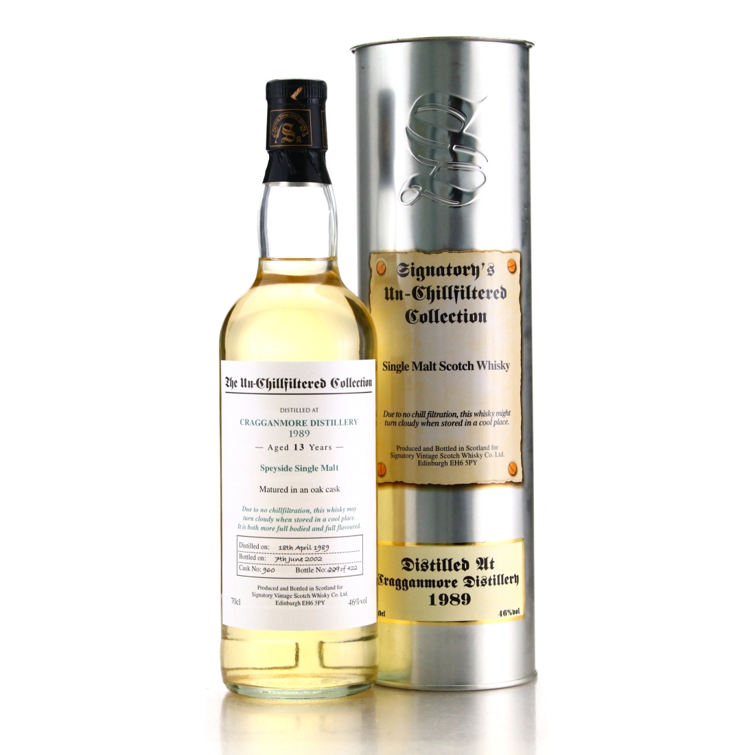 Cragganmore 1989 Signatory Vintage 13 Year Old