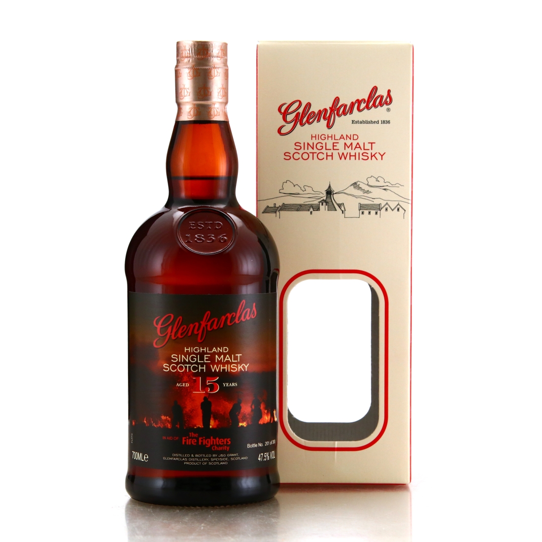 Glenfarclas 15 Year Old Fire Fighters Charity