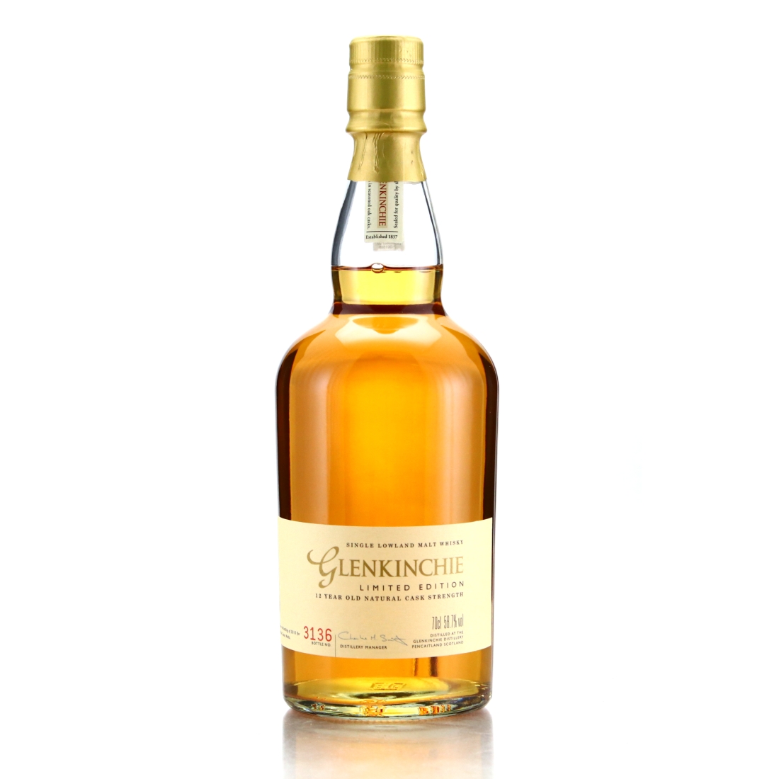 Glenkinchie 12 Year Old Cask Strength Limited Edition