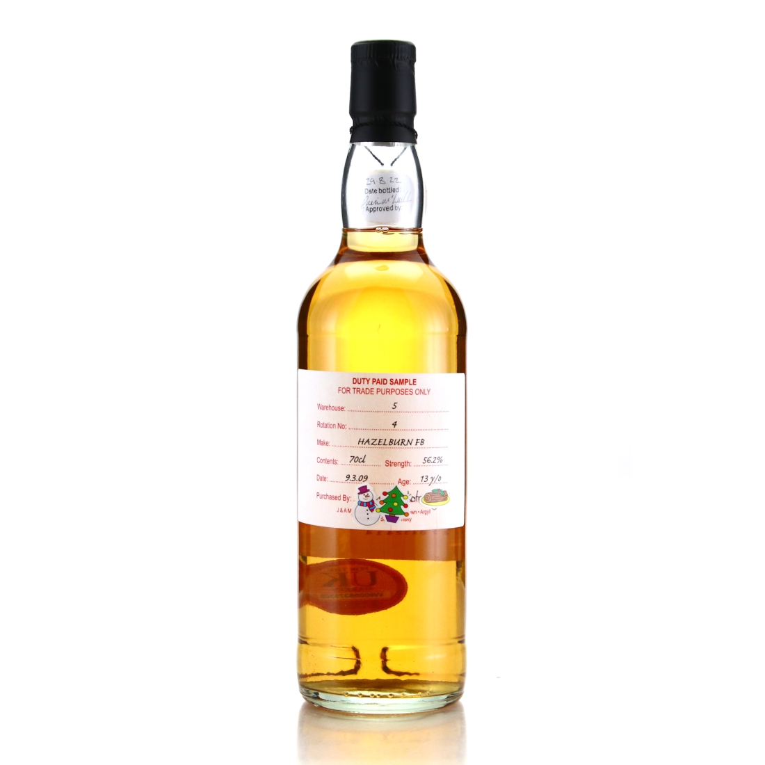 Hazelburn 2009 Duty Paid Sample 13 Year Old / Fresh Bourbon