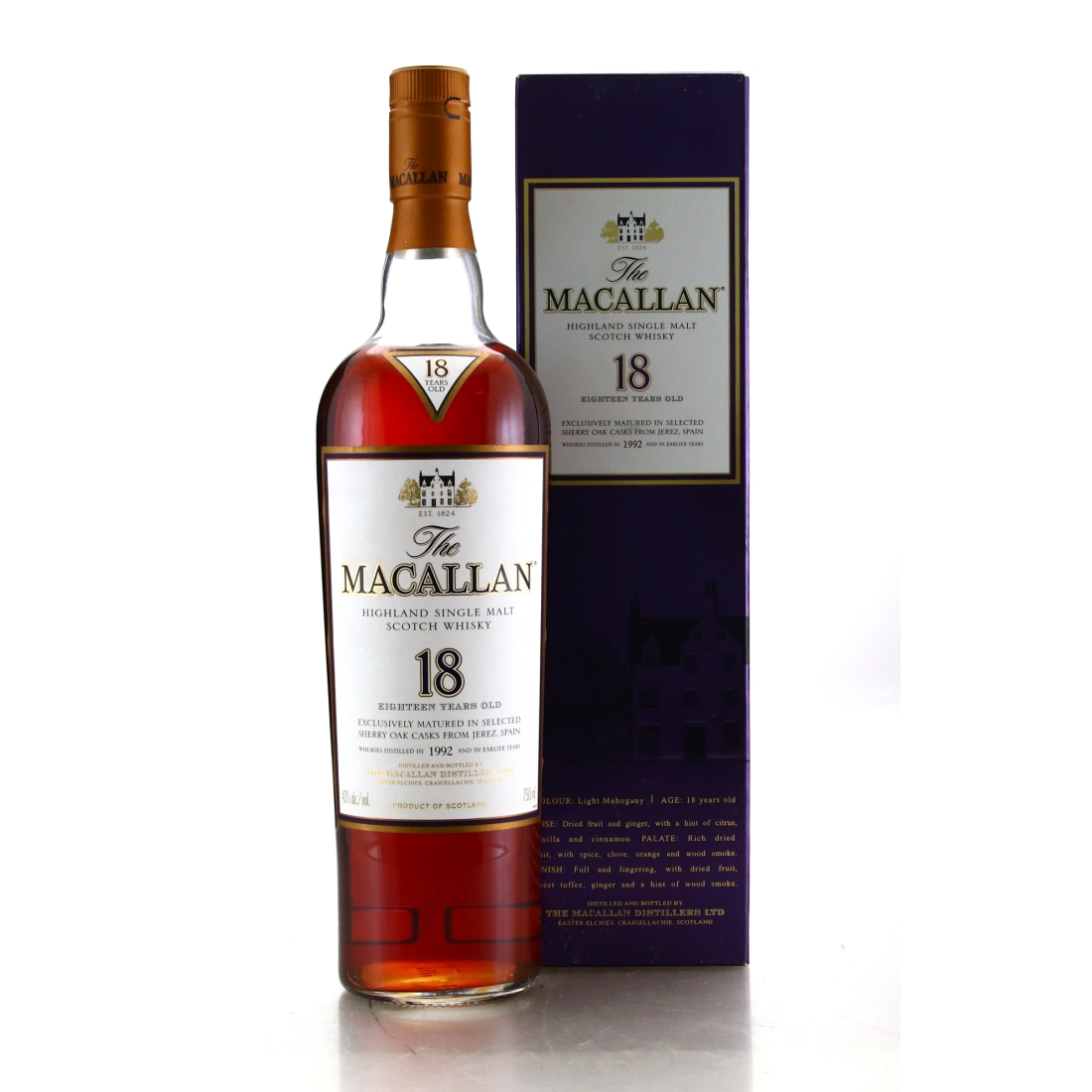 Macallan 1992 18 Year Old 75cl / US Import