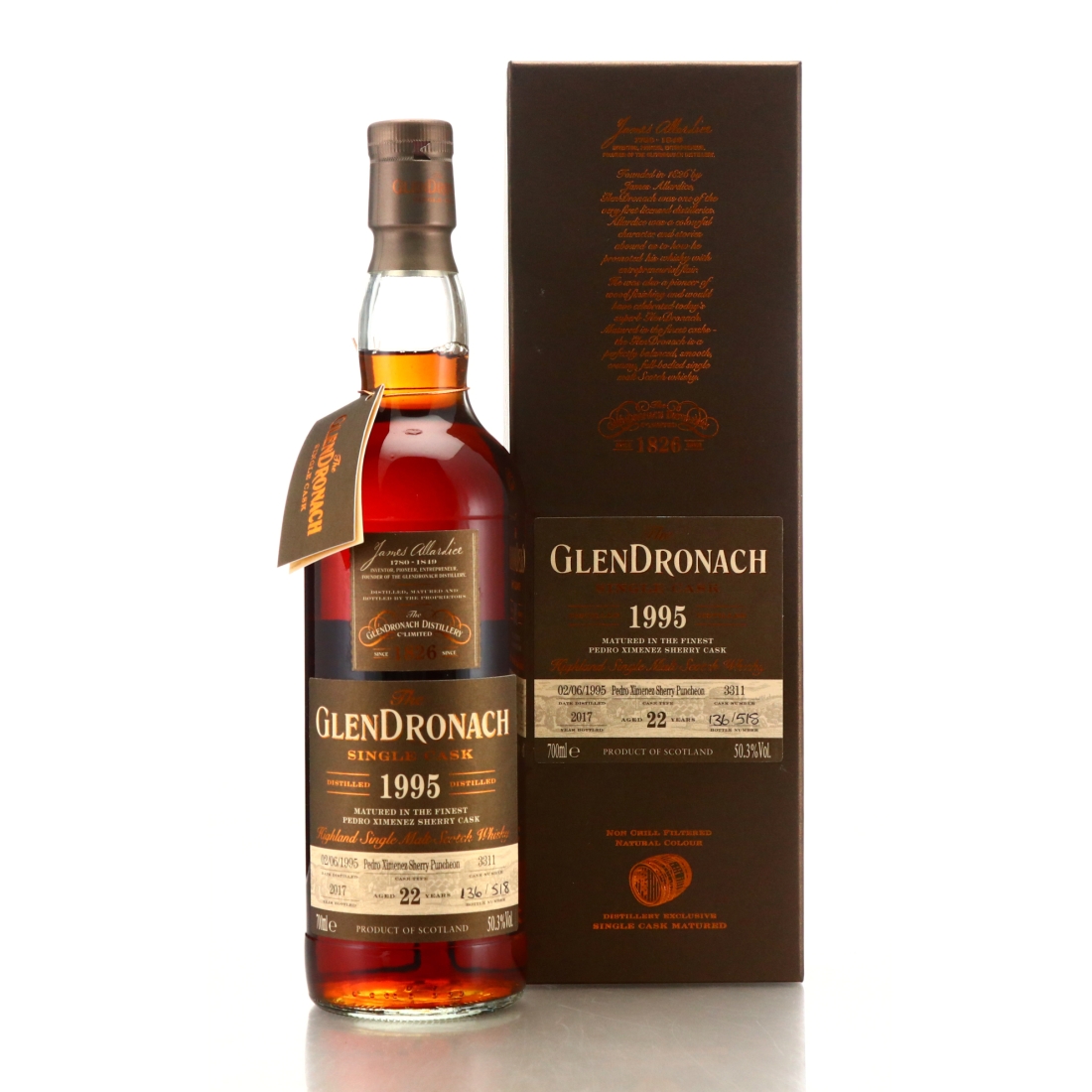 Glendronach 1995 Single PX Cask 22 Year Old #3311 / Batch 16