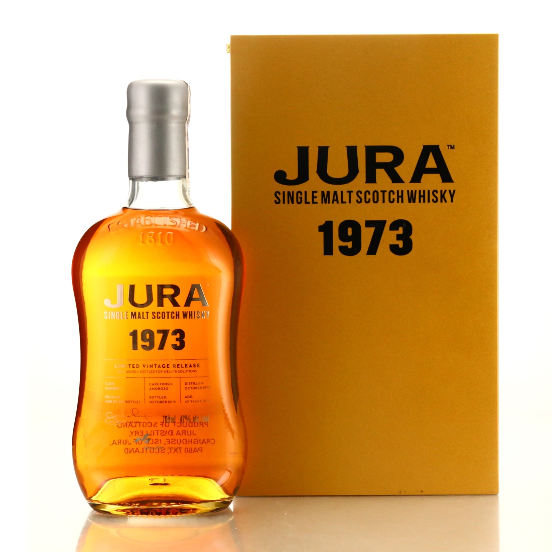 Jura 1973 Single Cask 45 Year Old #1 / Wealth Solutions Gold Edition