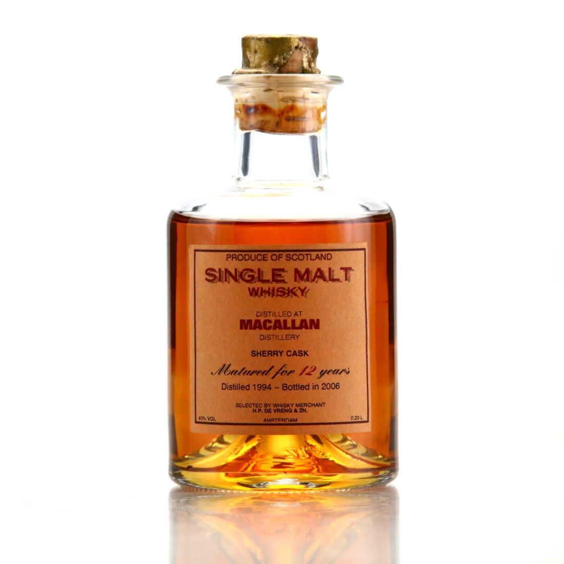 Macallan 1994 De Vreng 12 Year Old 20cl