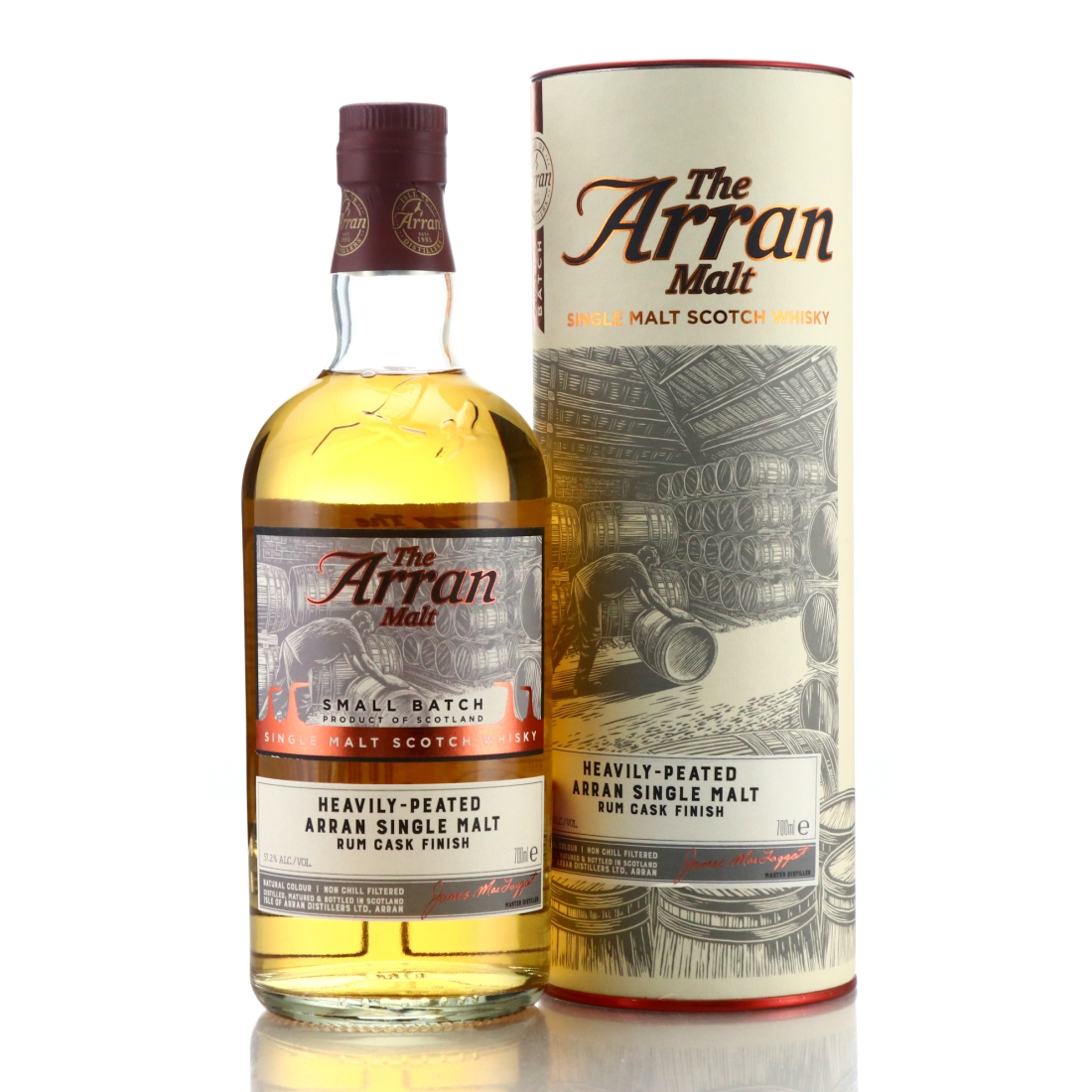 Arran Small Batch Heavily Peated Rum Cask Finish / Lagg Distillery Shop
