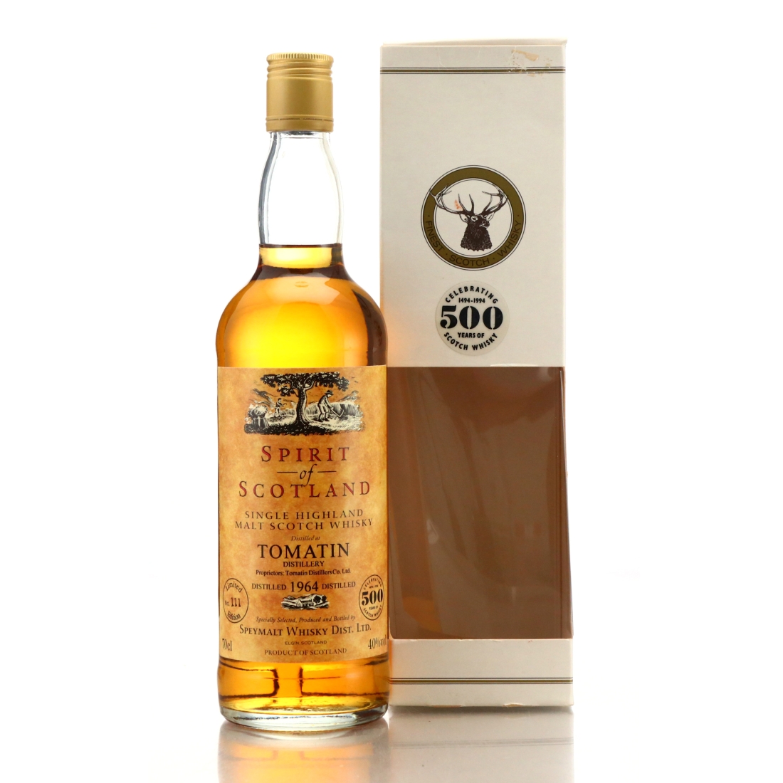 Tomatin 1964 Gordon and MacPhail Spirit of Scotland / 500 Years of Scotch