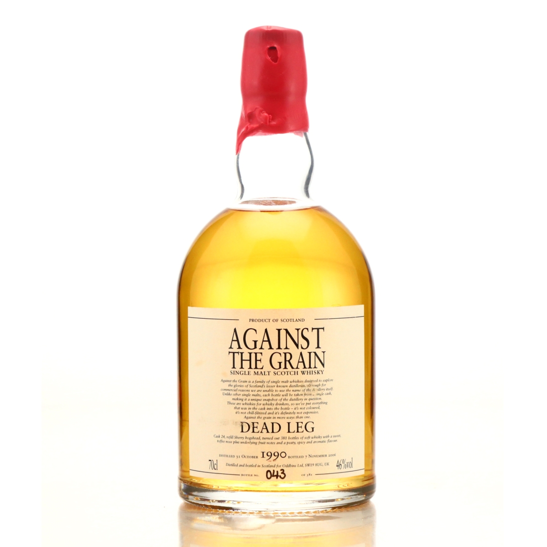 Ledaig 'Dead Leg' 1990 Against the Grain 16 Year Old