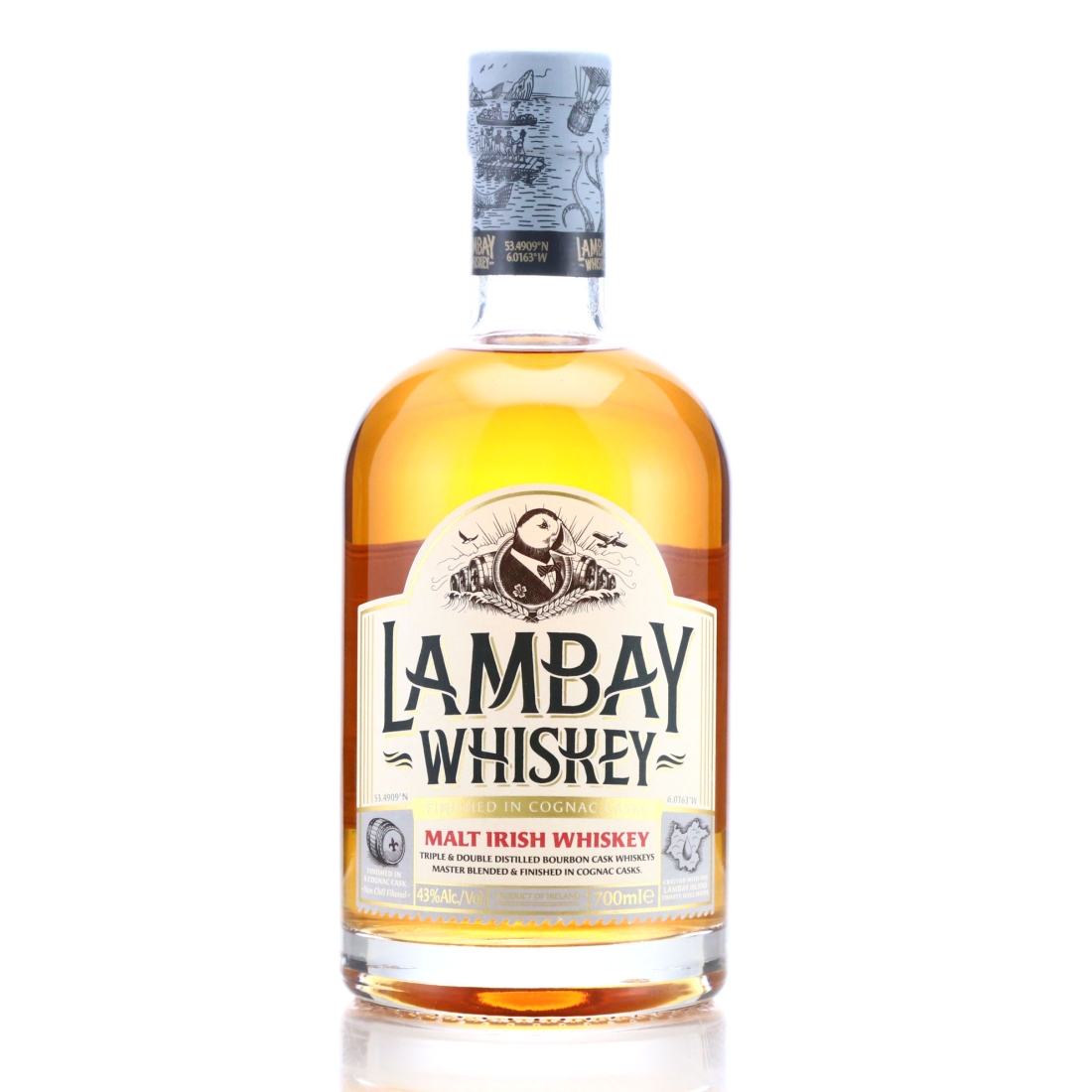 Lambay Malt Irish Whiskey Cognac Finish