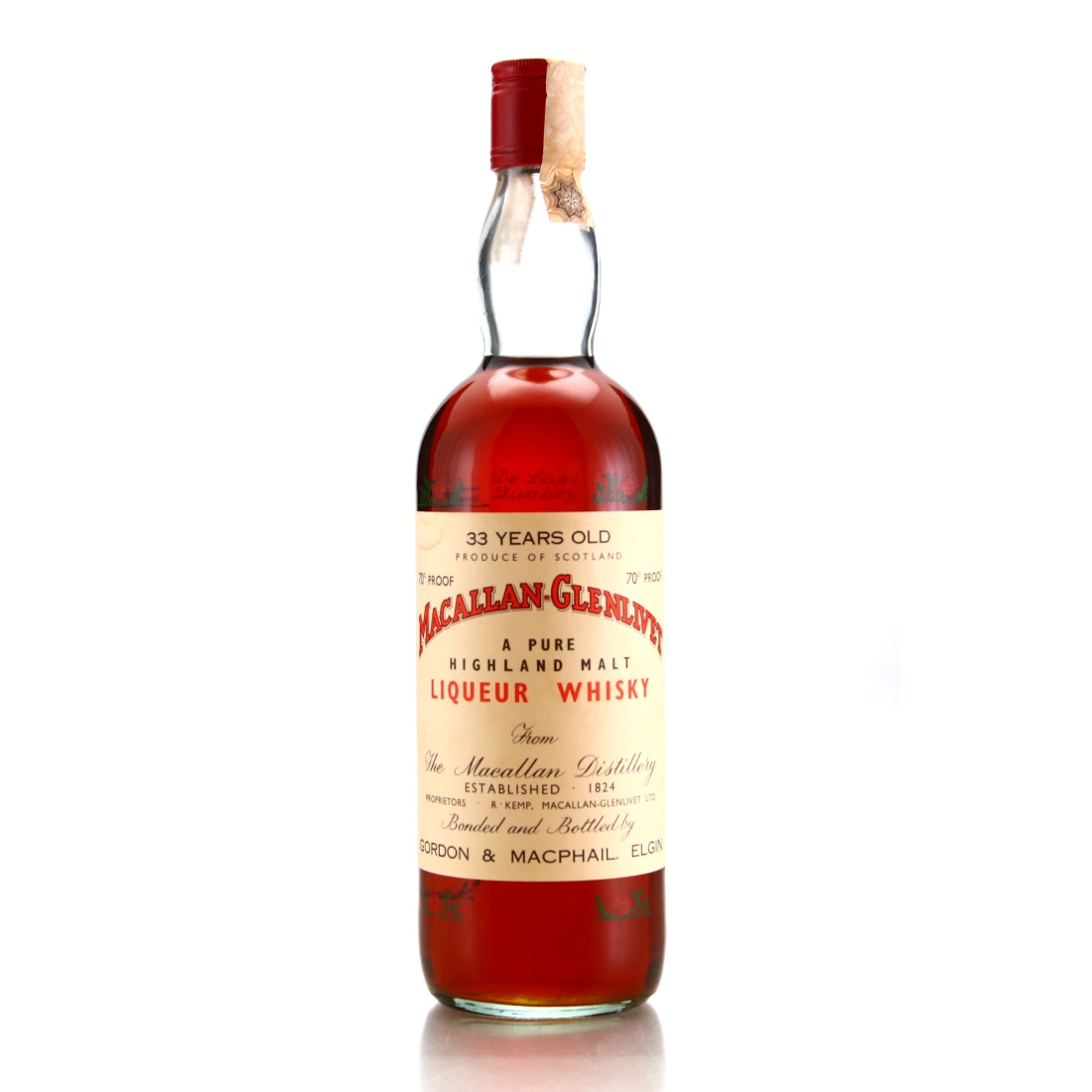 Macallan 33 Year Old Gordon and MacPhail 1970's
