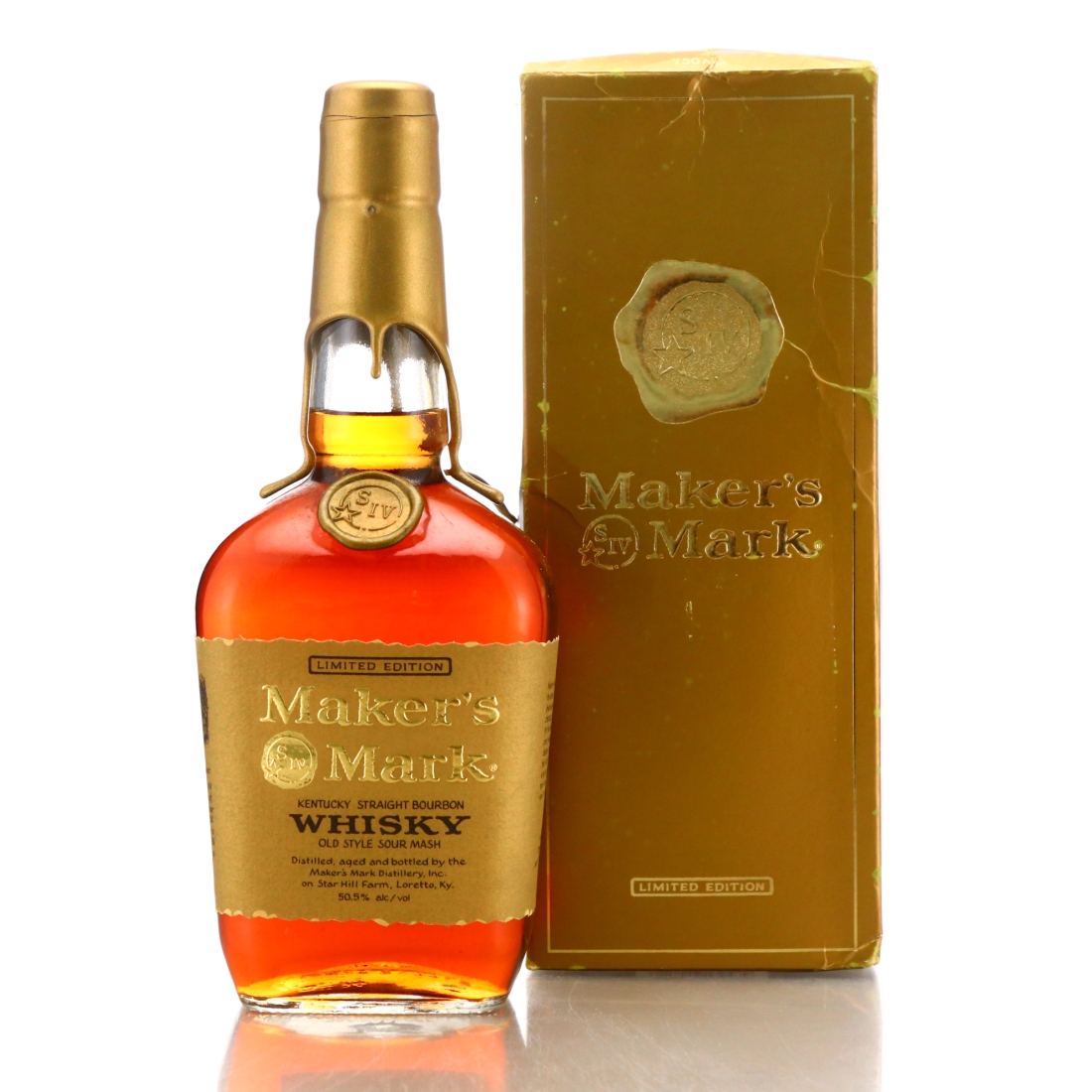 Maker's Mark Gold Label Label Kentucky Straight Bourbon 1994