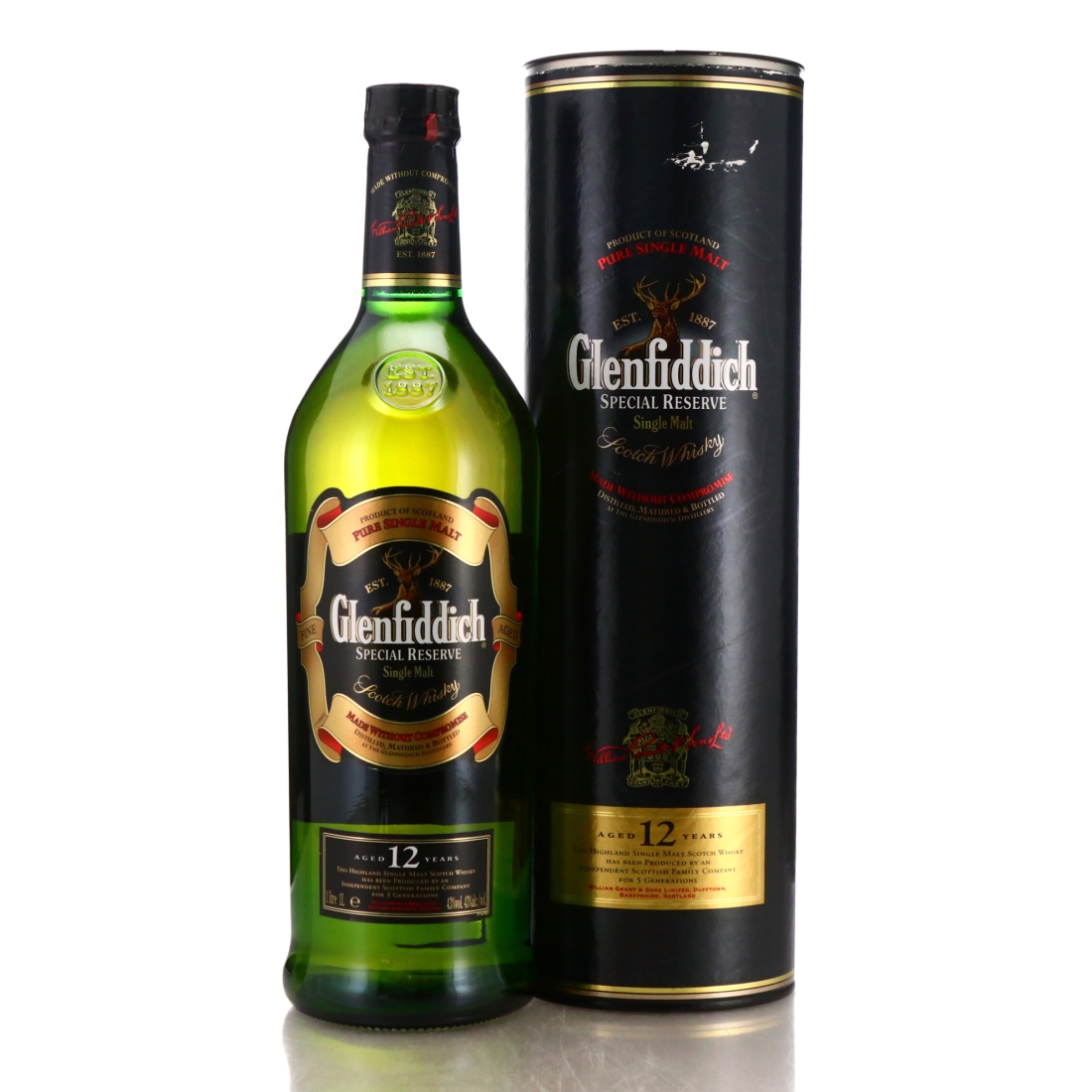 Glenfiddich 12 Year Old Special Reserve 1 Litre pre-2007
