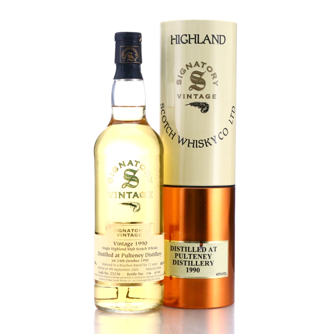 Old Pulteney 1990 Signatory Vintage 12 Year Old