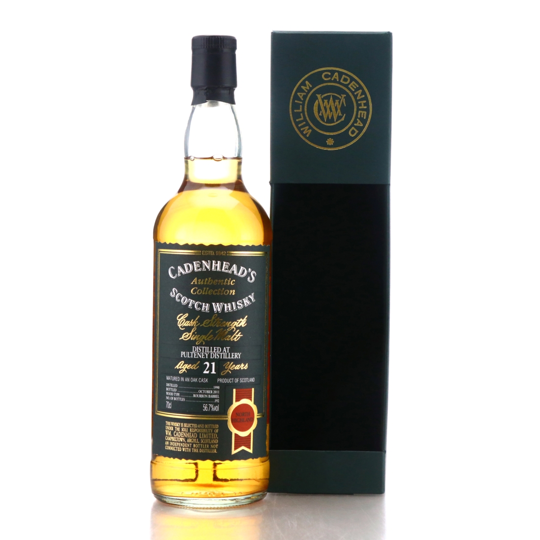 Old Pulteney 1990 Cadenhead's 21 Year Old