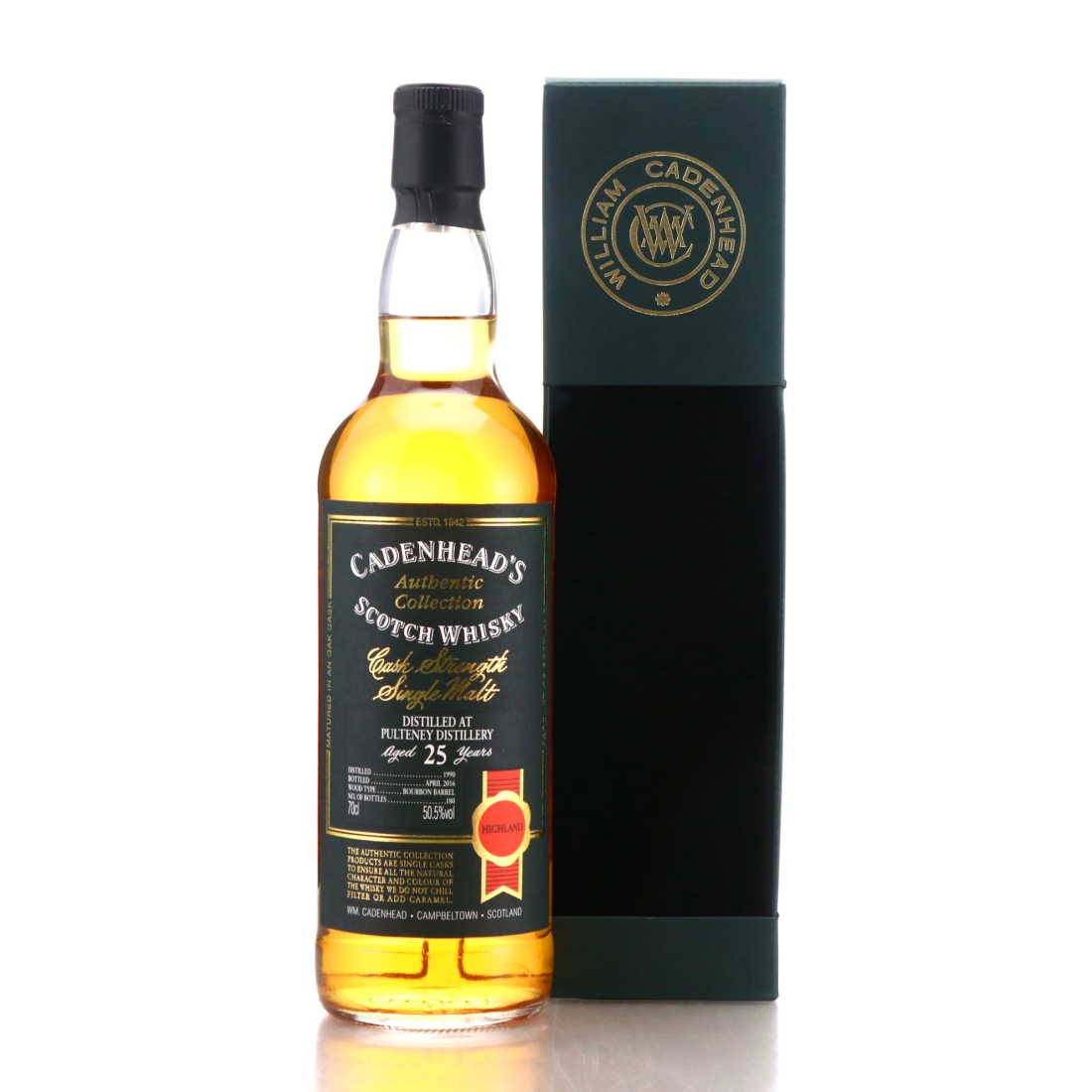 Old Pulteney 1990 Cadenhead's 25 Year Old